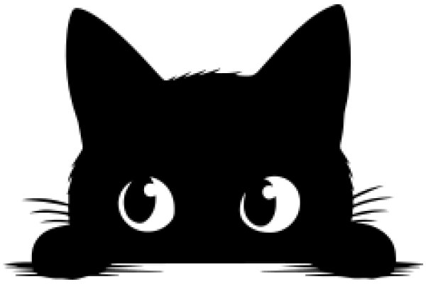 The Silhouette of a Curious Cat
