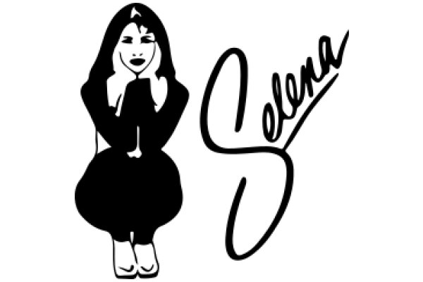 Stylized Logo of a Character with the Word 'Selena' Below
