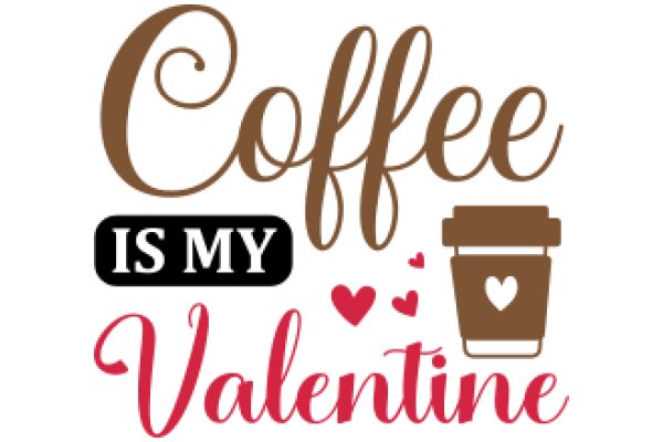 Coffee Is My Valentine: A Graphic Celebrating the Love for Coffee and Valentine's Day