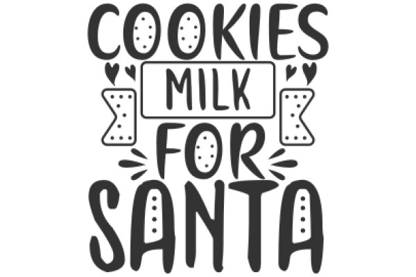Cookies and Milk for Santa: A Festive Holiday Advertisement