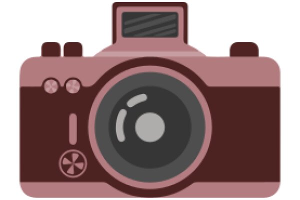 A Vintage Camera with a Pink Body and Black Lens
