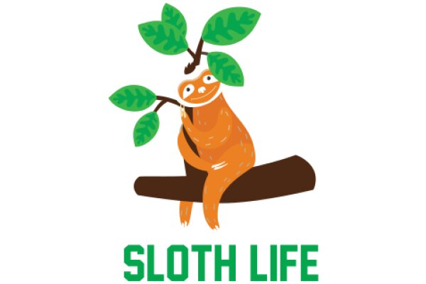 SLOTH LIFE: A Whimsical Illustration of a Sloth's Dreamy Day