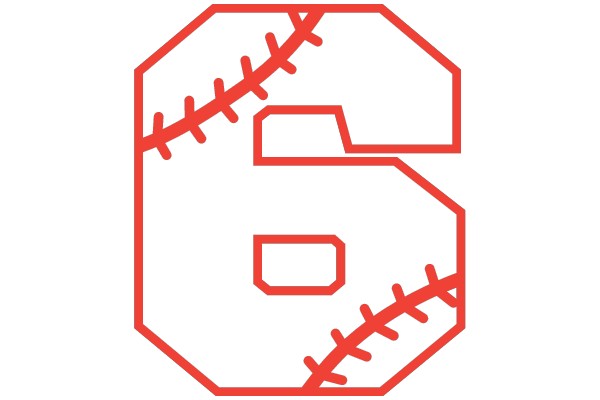 Baseball Stitched Number 6