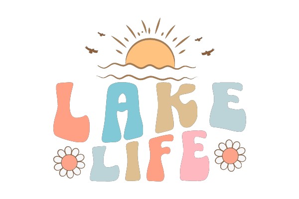 Lake Life: A Graphic Design Illustrating the Charm of Lakeside Living