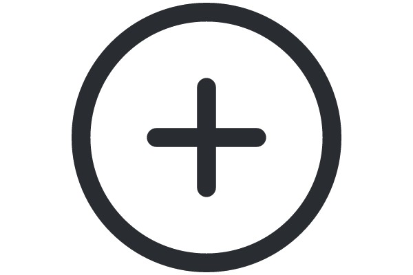 Simplistic Plus Sign in a Circle