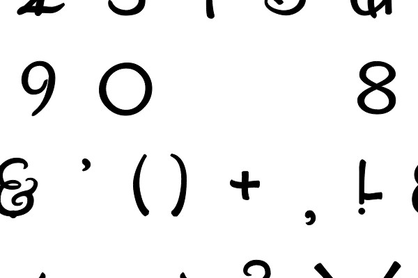 Alphabet and Number Chart