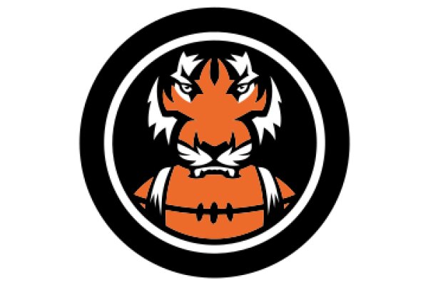 Vintage Football Logo with a Fierce Lion Mascot