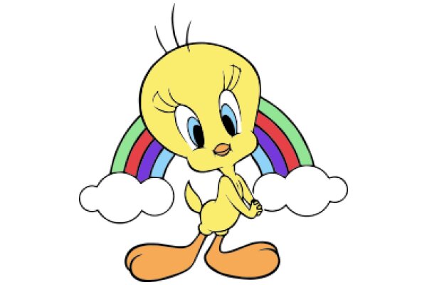 Vibrant Adventures: A Cartoon Character's Colorful Journey