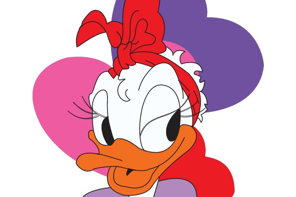 Love in the Air: A Whimsical Duck with Hearts