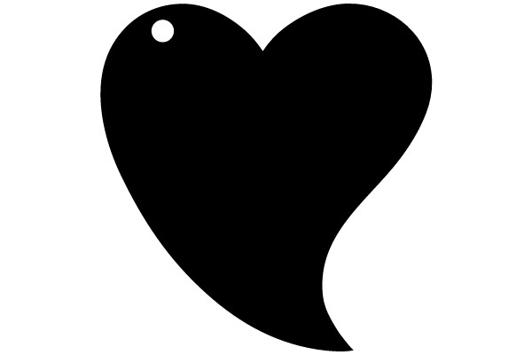 Black Heart with Hole