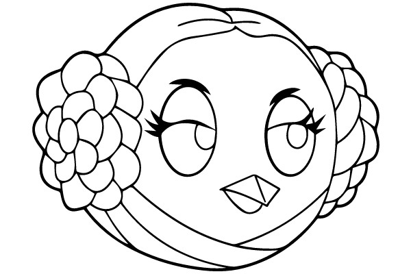 Chibi Princess Leia Coloring Page