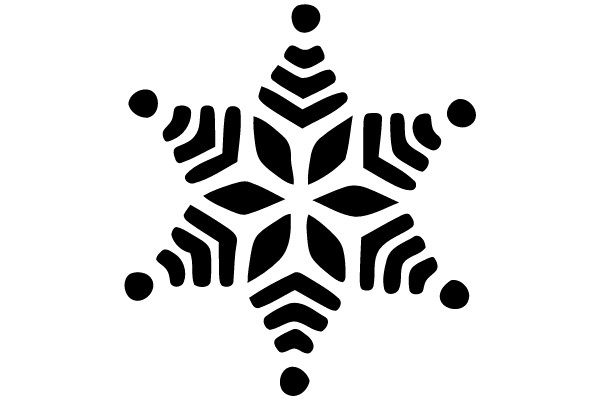 Symmetrical Snowflake Pattern