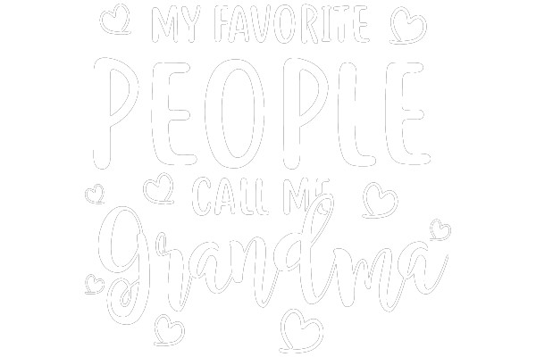 Coloring Sheet: My Favorite People Call Me Grandma