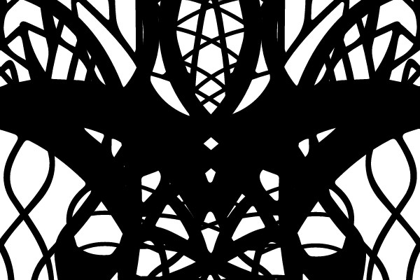 Stylized Line Drawing of a Scorpion