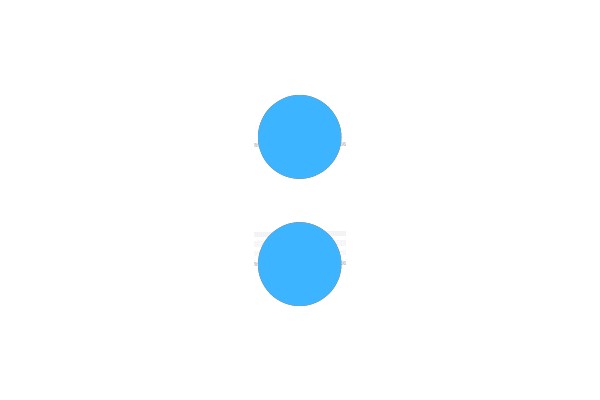 Two Blue Circular Shapes
