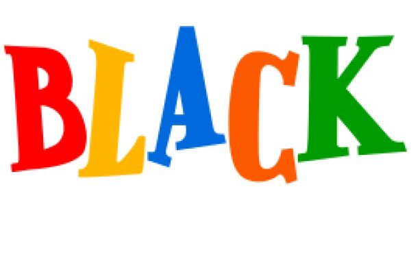 Vibrant Typography Art: A Colorful Display of the Word 'Block' in a Stylized Font
