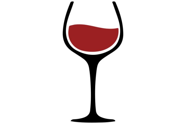 Simplistic Red Wine Glass Icon