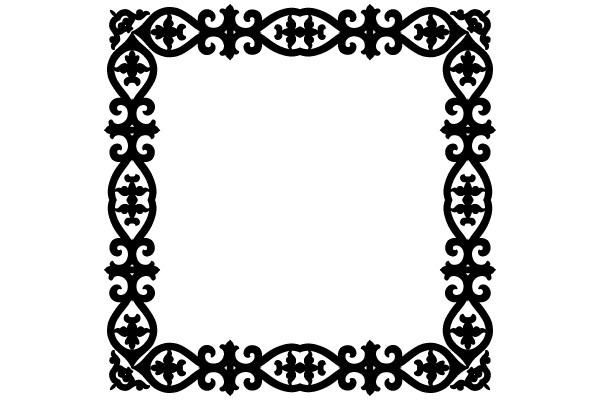 Classic Ornate Frame Design: Intricate Flourishes and Symmetry for Your Projects