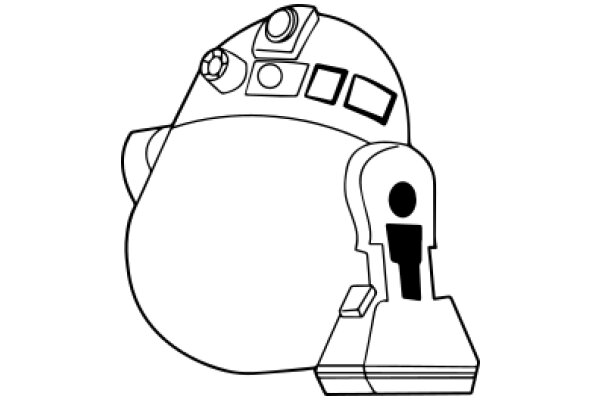 A Simplistic Illustration of a Robot's Head and Arm