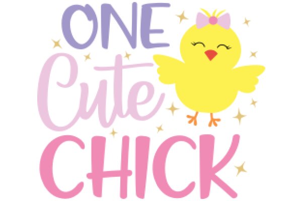 One Cute Chick: A Playful and Endearing Greeting Card