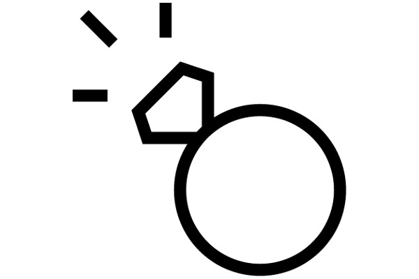 Simplistic Geometric Design: A Circle and Three Rectangles