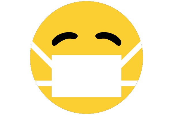 Vibrant Yellow and Masked Face Emoji from 2023 Mega Collection