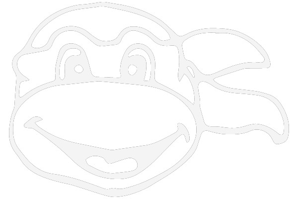 A Simple Line Drawing of a Smiling Cartoon Character