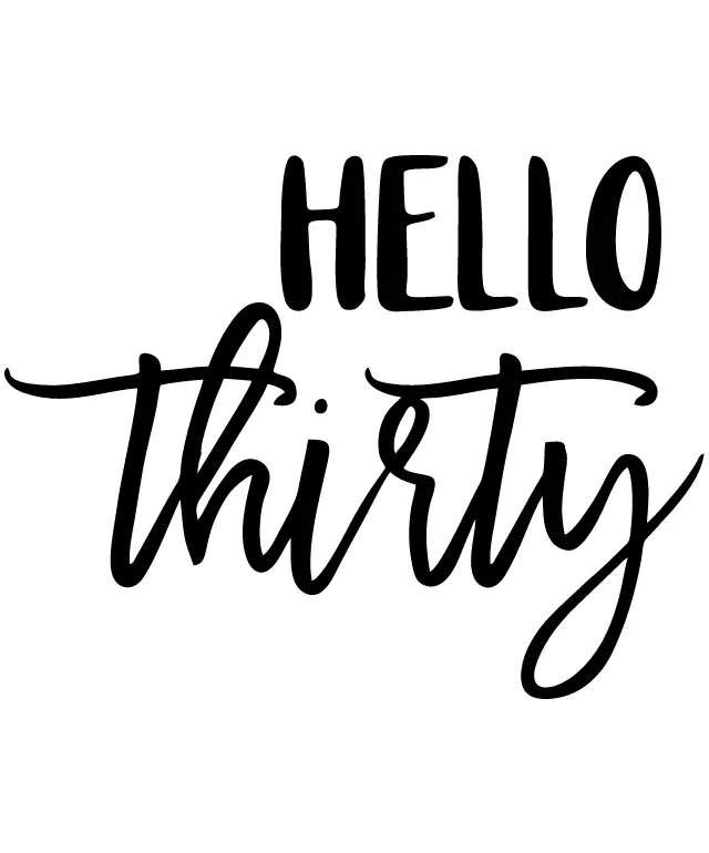 Welcome to Thirty: A Journey of Transition