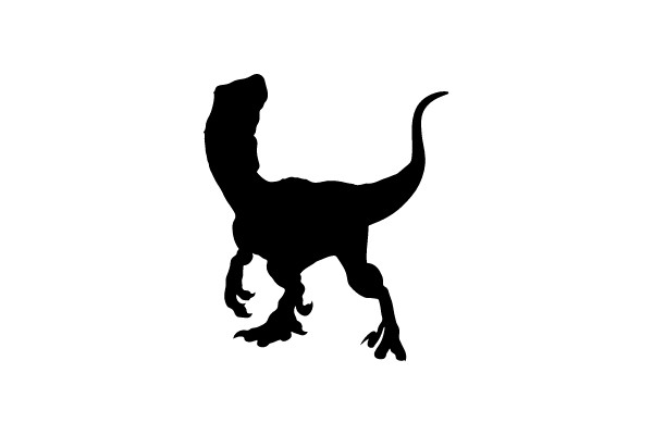 Silhouette of a Stegosaurus