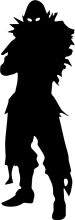 Silhouette of a Mysterious Figure in a Dark Outfit