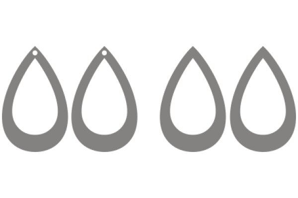A Set of Three Water Drops