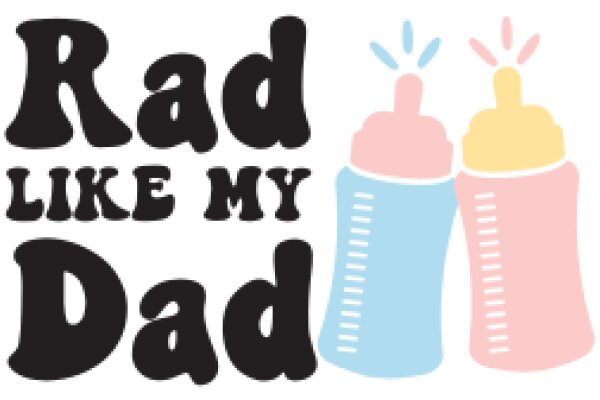 A Playful Message: 'Rad Like My Dad' with Bottles of Milk and Formula