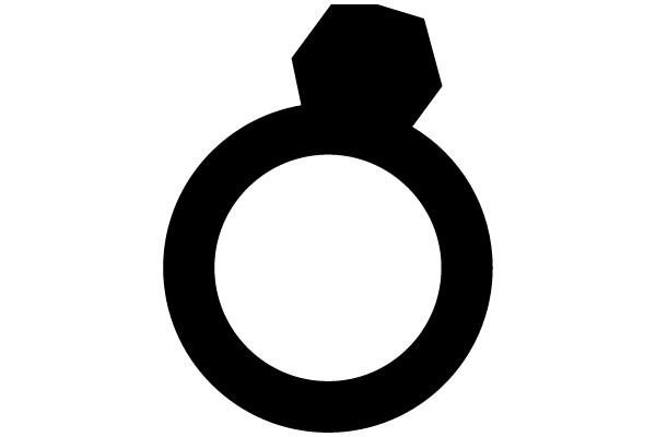 An abstract circular shape with a smaller circle inside it.