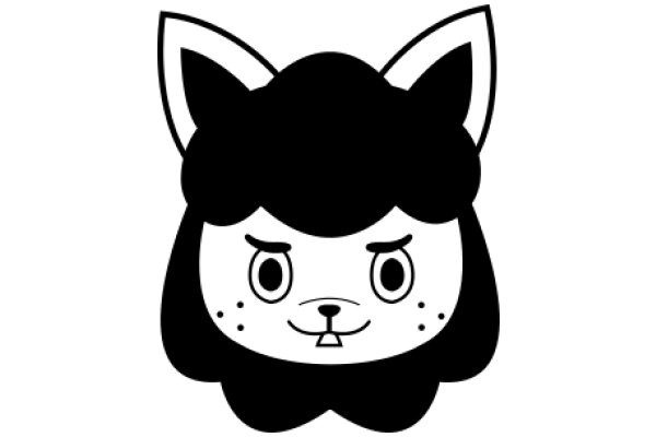 A Whimsical Illustration of a Cat with a Smile
