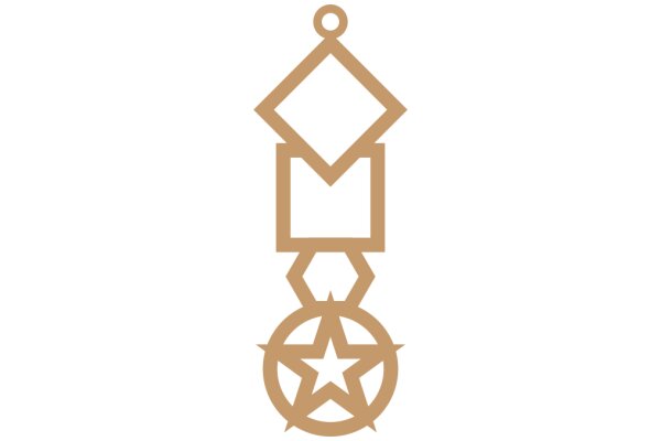 Stylized Logo with Geometric Design