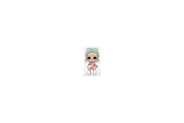 Adorable Doll with Big Eyes and Bow Accessories