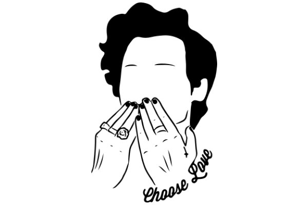 Choose Love: A Silhouette of a Man Expressing His Affection with a Ring and a Cigarette