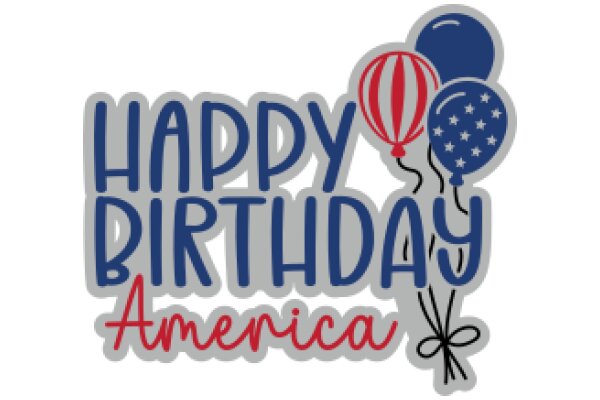 Celebrating the Spirit of America: A Graphic Design for a Birthday Greeting Card