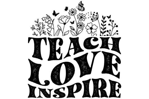Inspirational Teaching Poster: A Collection of Nature's Wonders and the Power of Love