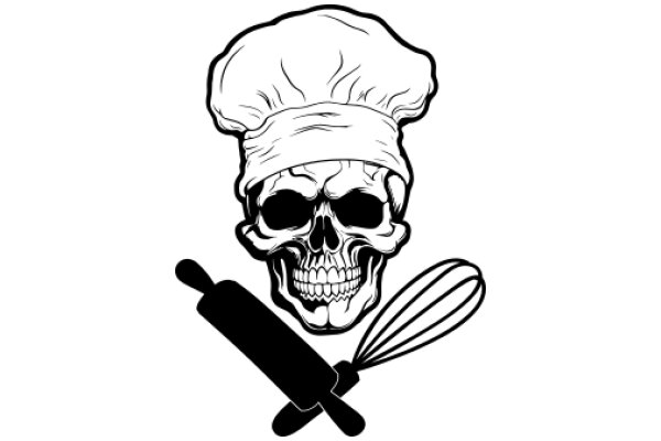 Chef's Skull with a Rolling Pin