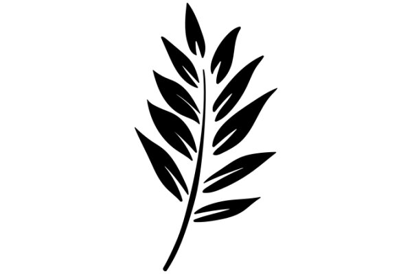 Simplistic Art of a Plant Leaf