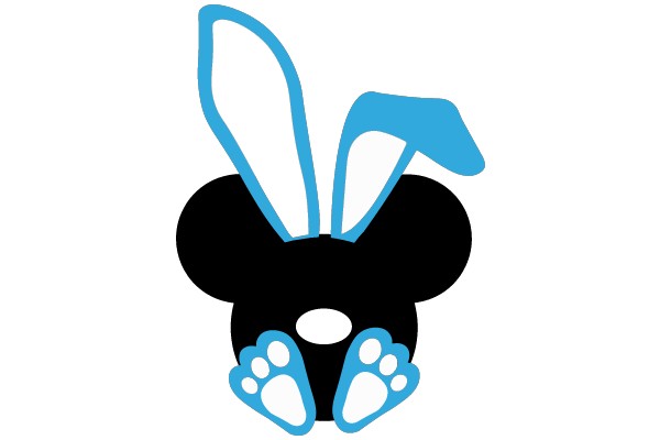 Rabbit-Eared Black Bear Clip Art