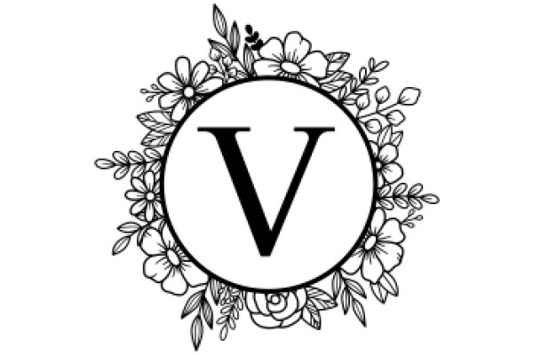Vintage Floral Monogram Design