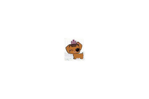 Cute Cartoon Dog with Crown Winking