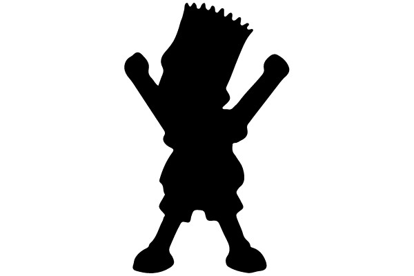 Homer Simpson in a Silhouette