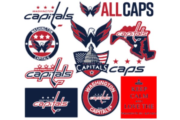 A Collection of Washington Capitals Team Logos and Slogans