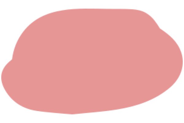 A Soft Pink Oval Shape