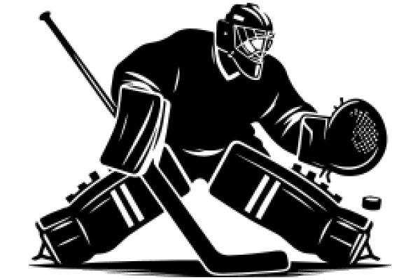 A Hockey Goalie in a Illustration