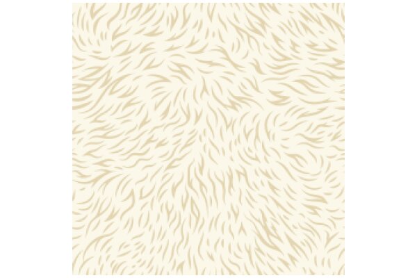 Abstract Texture: A Close-up View of a Fluffy, Beige Pattern with Curved Lines and Wavy Forms.
