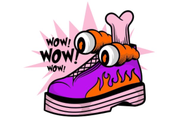 Wow! A Surprisingly Cute and Colorful Shoe with a Bone on Top!